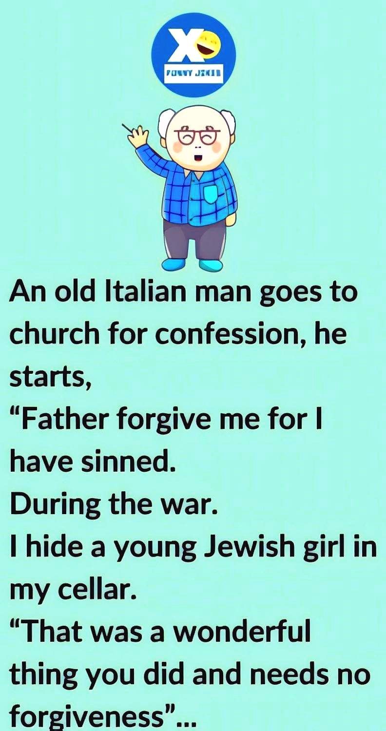 Video: An old Italian man goes to church for confession - Daily Funny Vibes